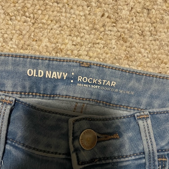 Old Navy Women's Light Blue Rockstar Jeans - Picture 2 of 6